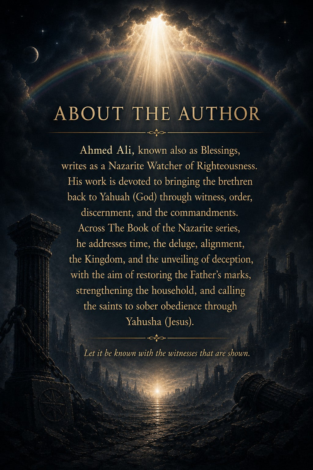 Book of the Nazarites Series — Book Five: The Book of the Unveiling — Teaching Edition Audiobook MP3