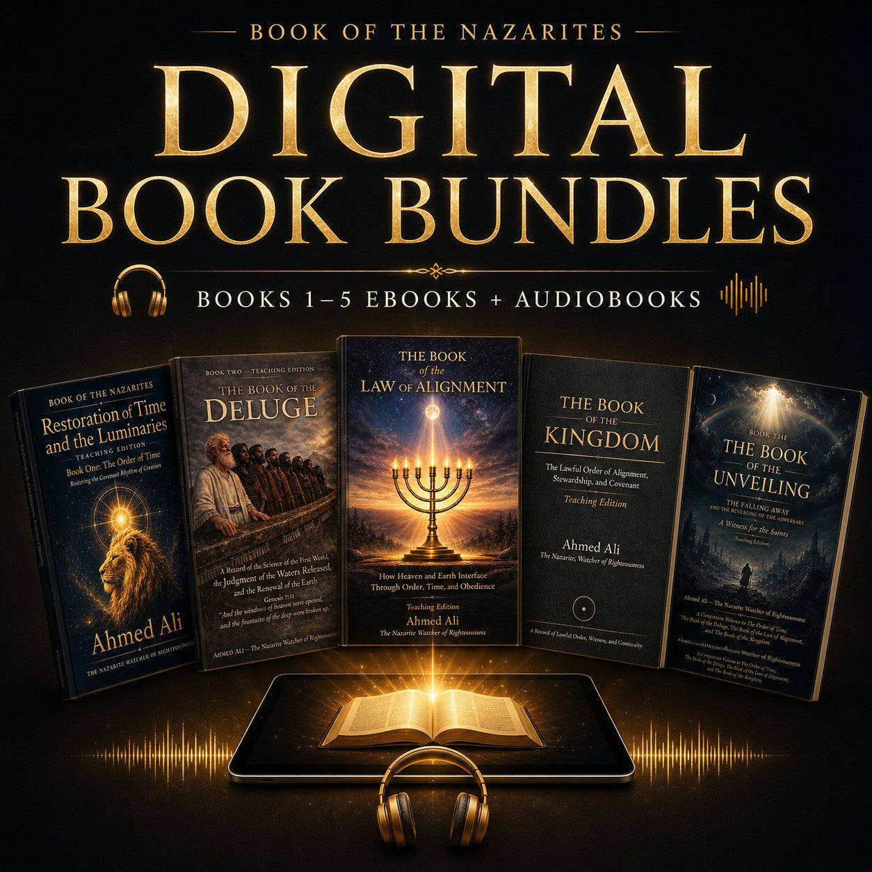 Book of the Nazarites Series — Complete Digital Library Bundle: Books 1–5 eBook & Audiobook Editions